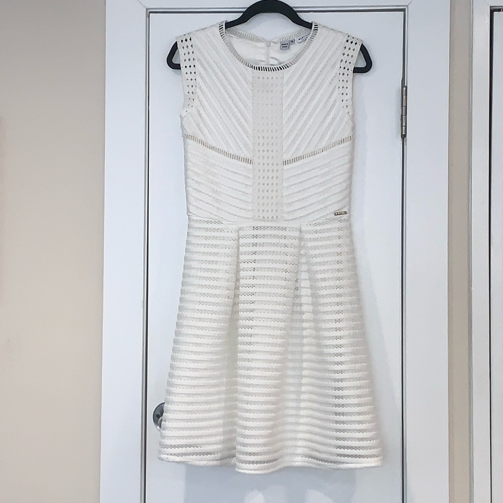 Marciano Los Angeles Sleeveless Crochet Detail Fit and Flare Dress Size 16 (S)